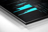 Abstract City Silhouette Brushed Aluminum Dibond Wall Art by Insigneart USA