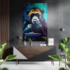 Monkey Brushed Aluminum Dibond Wall Art by Insigneart USA