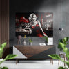 Woman in a Bar Brushed Aluminum Dibond Wall Art by Insigneart USA