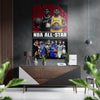 NBA - All Stars Brushed Aluminum Dibond Wall Art by Insigneart USA