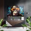 Smarty Monkey Brushed Aluminum Dibond Wall Art by Insigneart USA