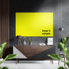 Keep It Simple Brushed Aluminum Dibond Wall Art by Insigneart USA