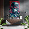 Robocop Brushed Aluminum Dibond Wall Art by Insigneart USA