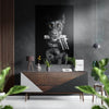 Dog and Gun Brushed Aluminum Dibond Wall Art by Insigneart USA