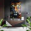 Tiger Brushed Aluminum Dibond Wall Art by Insigneart USA