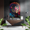 Lion Brushed Aluminum Dibond Wall Art by Insigneart USA