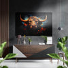 Bull Brushed Aluminum Dibond Wall Art by Insigneart USA