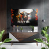 Bull Brushed Aluminum Dibond Wall Art by Insigneart USA