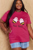Simply Love Full Size BOO BEES Graphic Cotton T-Shirt by Simply Love