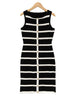 Contrast Stripe Knit Sleeveless Midi Dress – 5 Colors, S–L