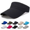 Adjustable Summer Breathable Hats Men Women Sun Protection Sports Golf Tennis Visor Hat Adjustable Visor UV Protection Top Empty Solid Sports Outdoor Running Sunscreen Strong Cap by Stevvex