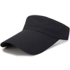 Adjustable Summer Breathable Hats Men Women Sun Protection Sports Golf Tennis Visor Hat Adjustable Visor UV Protection Top Empty Solid Sports Outdoor Running Sunscreen Strong Cap by Stevvex