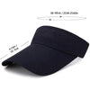 Adjustable Summer Breathable Hats Men Women Sun Protection Sports Golf Tennis Visor Hat Adjustable Visor UV Protection Top Empty Solid Sports Outdoor Running Sunscreen Strong Cap by Stevvex