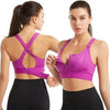 Adjustable Woman Modern Sports Bra Sportswear Crop Top Belt Zipper Yoga Running Comfortable Bras Push Up Gym Equipment by Stevvex