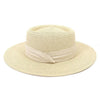 Adult Summer Straw Hat Fashion Casual Beach Fedora Hat Wide Brim Straw Hat Luxury Fedora Summer Packable Sun Hat Lightweight Women Beach Sun Hat Breathable Sun Hats For Women 56-58cm by Stevvex
