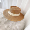 Adult Summer Straw Hat Fashion Casual Beach Fedora Hat Wide Brim Straw Hat Luxury Fedora Summer Packable Sun Hat Lightweight Women Beach Sun Hat Breathable Sun Hats For Women 56-58cm by Stevvex