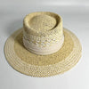 Adult Summer Straw Hat Fashion Casual Beach Fedora Hat Wide Brim Straw Hat Luxury Fedora Summer Packable Sun Hat Lightweight Women Beach Sun Hat Breathable Sun Hats For Women 56-58cm by Stevvex