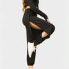 High Slit Casual Pants with Side Slit Detail by FitiqueFit