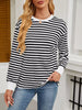 Striped Long Sleeve Casual T-Shirt by Simply Love