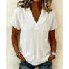 Women's Knitted Short-Sleeve Butterfly Collar Top by FitiqueFit