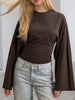 Full Size Long Sleeve Fitted T-Shirt Plus Size by Simply Love