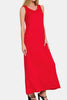 Scoop Neck Wide Strap Tank Dress For Women – Simple, Versatile, Flattering Fit with Comfortable Wide Straps and Feminine Scoop Neckline by Stevvex
