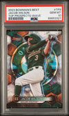 Graded 2023 Topps Bowmans Best Jacob Wilson #TP9 Top Prospects Wave Rookie RC Baseball Card PSA 10 Gem Mint