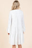 Tiered Notched Flare Sleeve Dress – Playful and Stylish Dress with Flare Sleeves and Notched Neckline by Stevvex