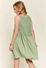 Decorative Button Sleeveless Babydoll Dress For Women – Elegant, Unique, Flowy, Comfortable, Versatile & Stylish by Stevvex