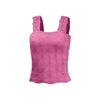 Women's Pleated Figure-flattering Square-neck Camisole by FitiqueFit