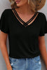 V-Neck Short Sleeve T-Shirt by Simply Love