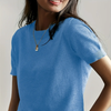 Women’s Soft Stretch Minimalist T-Shirt – Everyday Slim Fit Top by FitiqueFit