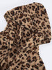 Trendy Fuzzy Leopard Hooded Jacket with Long Sleeves Casual Fit Comfortable Jacket For Women by Stevvex