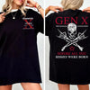 "Badass Generation" Gen X Custom Year T-Shirt – Unisex 100% Cotton by Dog Mom Hat