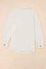 Cloudy Blue Snap-Front Collared Jacket with Pockets Lightweight and Versatile Jacket by Stevvex