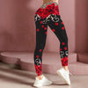 Rosed-print Leggings For Casual Wear In European And American Styles by My Store