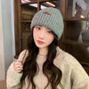 Wool Blend Beanie For Women In Autumn And Winter by My Store