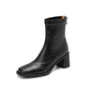 Stretch Retro Chunky Heels Commuter Boots — High Heel Style by FitiqueFit