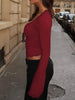 Lace Trim Long Sleeve T-Shirt by Simply Love