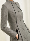 New Mid Length Versatile High-end Woolen Coat Coat