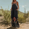 Women’s Square-Neck Floral Sleeveless Jumpsuit by FitiqueFit