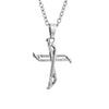 Slap Shot Hockey Cross Necklace (Youth)