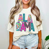 Alabama Faux Monogram T-Shirt - Crafted In-House Comfort Colors 1717 | Everyday Customs Co. by Everyday Customs Co.