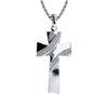 Baseball Stitch Solid Cross Necklace