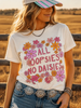 All Oopsies No Daisies Floral Graphic Tee by Wild Junkie