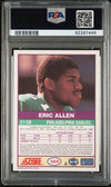 Graded 1989 Score Supplemental Eric Allen #380S Rookie RC Football Card PSA 10 Gem Mint