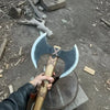 Handcrafted Double-Head Decorative Axe with Wooden Handle – JW SteelCrafts by JW SteelCrafts