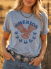 America Patriotic Eagle Graphic Tee by Wild Junkie
