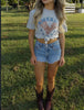 America Patriotic Eagle Graphic Tee by Wild Junkie