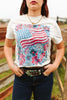 American Freedom Flowers Graphic Tee by Wild Junkie